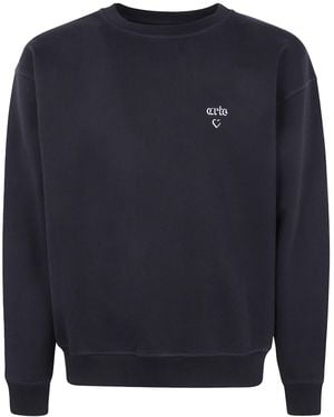 Arte' Cotton Sweatshirt - Blue