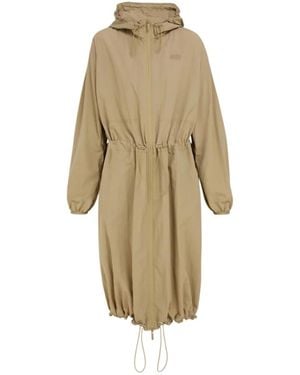 Ferragamo Technical Hooded Parka - Natural