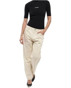 Jil Sander Belt Loop Jeans - Natural