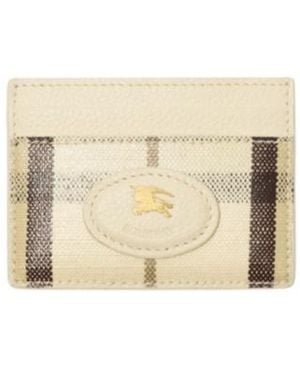 Burberry Highlands Card Case - Natural