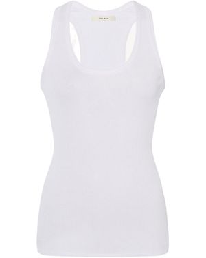 The Row Cendrea Ribbed Racerback Tank Top - White