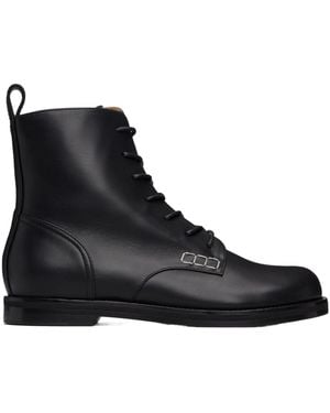 JW Anderson Lace-Up Ankle Boots - Black