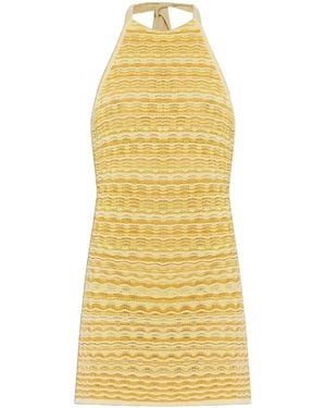 Cult Gaia Erina Knit Mini Dress - Yellow