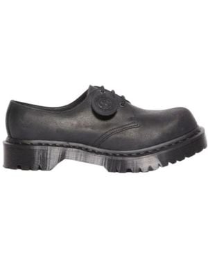 Dr. Martens 1461 Wax Commander Derby Shoes - Grey
