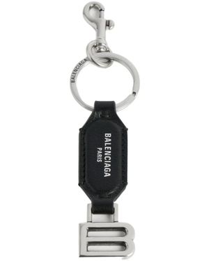 Balenciaga Bolero Tab Keyring - White