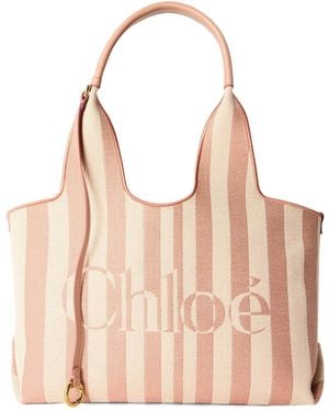 Chloé Striped Tote Bag - Natural