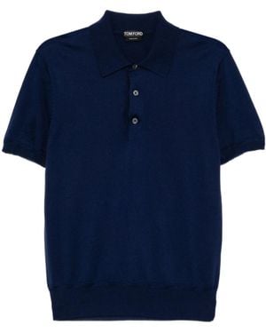 Tom Ford Short-Sleeved Polo Shirt - Blue