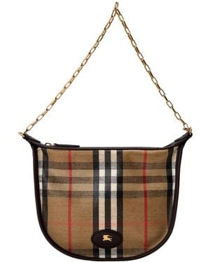 Burberry Chain Small Shoulder Bag - White