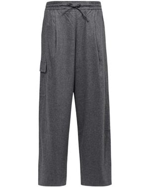 Yves Salomon Straight Pants - Gray