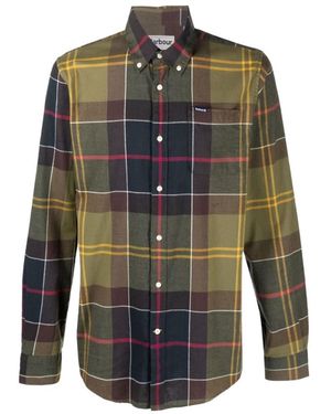 Barbour Checked Long-Sleeved Shirt - Green