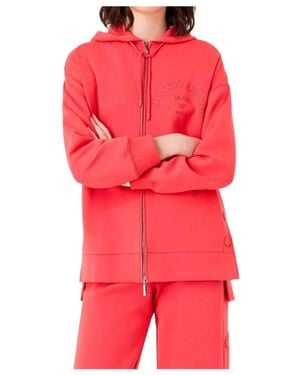Emporio Armani Logo And Hat Casual Jacket - Red