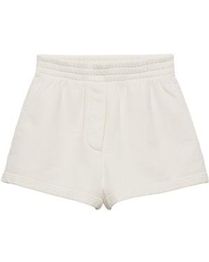 Prada Elasticated Waistband Shorts - White