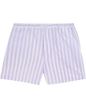 Maison Labiche Elastic Waist Shorts - Purple