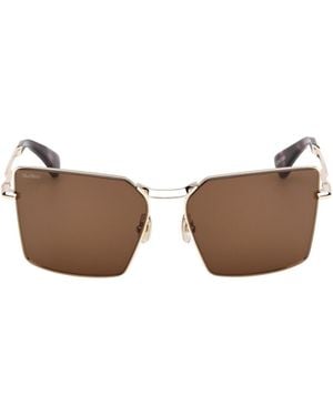Max Mara Rectangle-Frame Sunglasses - Multicolour