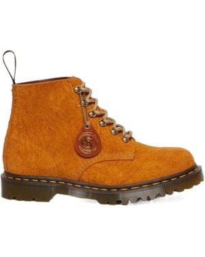 Dr. Martens 101 Lace-Up Suede Boots - Brown