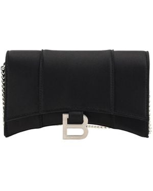 Balenciaga Hourglass Wallet - Black