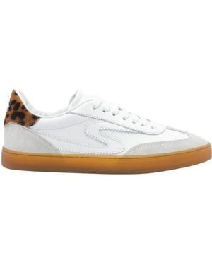 Stuart Weitzman Lace-Up Sneakers - White