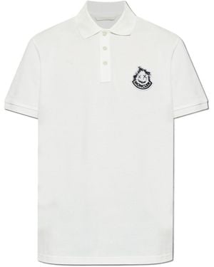 Moncler Short-Sleeved Polo Shirt - White