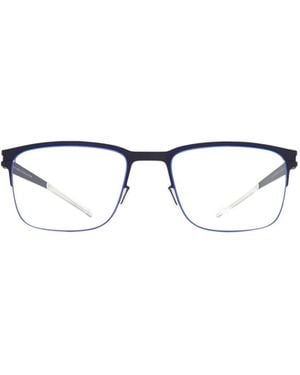 Mykita Rectangle-Frame Metal Glasses - Metallic