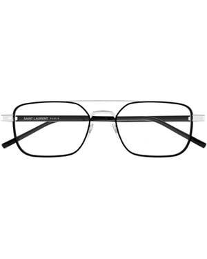 Saint Laurent Eyewear Square Frame Glasses - White