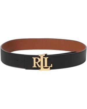 Ralph Lauren Lauren Logo Buckled Reversible Belt - White