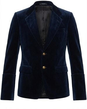 Gucci Stretch Velvet Formal Jacket - Blue