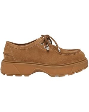 McQueen Rover Lace-Up Loafers - Brown