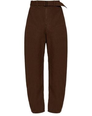 Lemaire Casual Trousers With Belt Loops - Brown