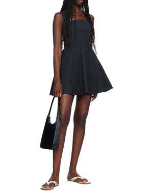 STAUD Teresa Square Neck Dress - Black