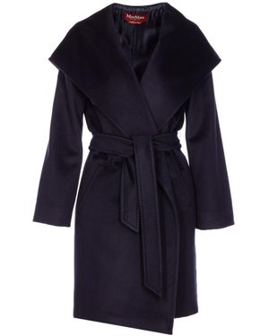 Max Mara Belted Coat - Blue