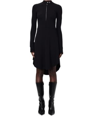 Courreges Long Sleeve Dress - Black