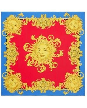 Versace Printed Silk Twill Scarf - Multicolor