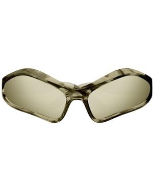 Balenciaga Eyewear Geometric Frame Sunglasses - Metallic