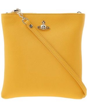 Vivienne Westwood Logo Shoulder Bag - Yellow