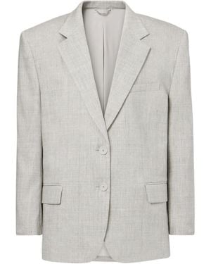 Magda Butrym Long-Sleeved Suit Jacket - Gray