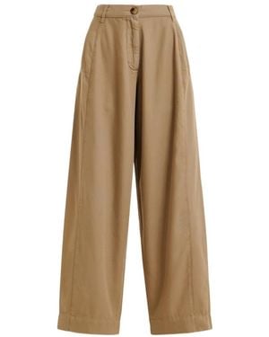 Essentiel Antwerp Casual Trousers With Belt Loops - Natural