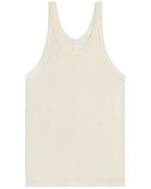 Helmut Lang Logo Embroidered Top - White
