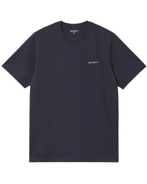 Carhartt Script Embroidery T-Shirt - Blue