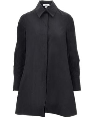 Alaïa A-Line Shirt Dress - Blue