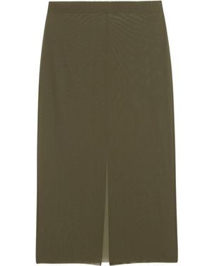 Frankie Shop Suva Sheer Skirt - Green