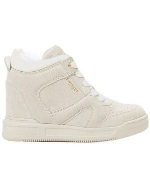 Twinset Suede Sneakers - Natural