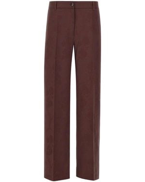 Etro Straight-Leg Trousers - Purple