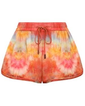 Zimmermann Alchemy Tie-Dye Shorts - Orange