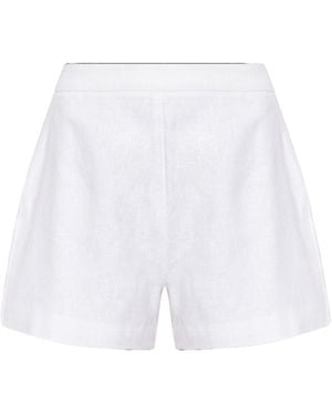Posse Perri Button-Fastening Shorts - White