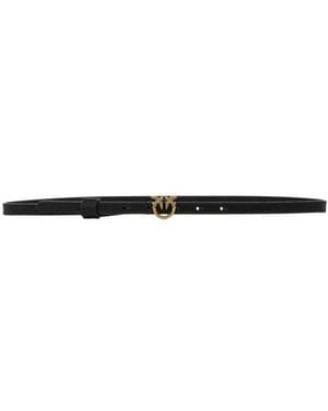 Pinko Love Bird Buckle Belt - White