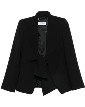 Max Mara Long-Sleeve Casual Jacket - Black