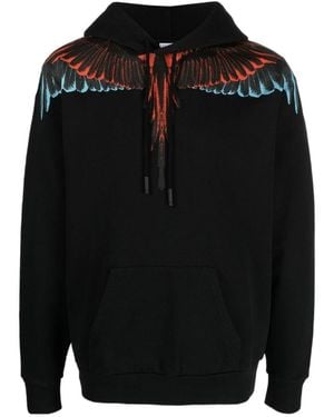 Marcelo Burlon County Of Milan Drawstring Hoodie - Black