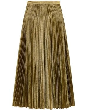 Dior Or Mid-Length Pleated Skirt - Multicolor
