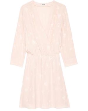 Zadig & Voltaire Silk Mini Dress - Pink