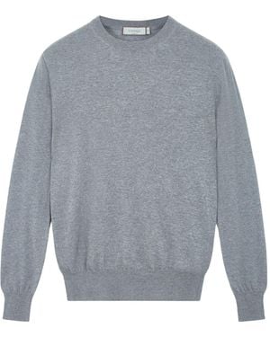 Canali Crew-Neck Wool Jumper - Grey